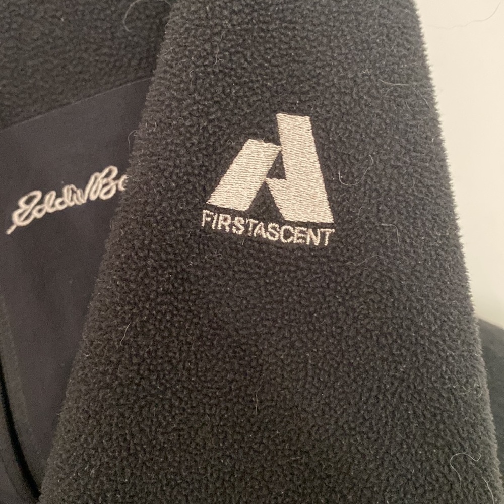 Eddie Bauer Black Fleece Half Zip Pullover - Picture 5 of 5
